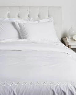 Hot Sale 🔔 Westport Scroll Embroidered Duvet Set Home Duvet Inserts & Duvets 🔥