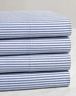 Hot Sale 🥰 Westport Yarn Dye Stripe Cotton Sheet Set Home Sheets ✔️