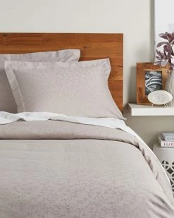 Deals 🎉 Westport 300TC Leaf Jacquard Duvet Set Home Duvet Inserts & Duvets 😍