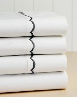 Best reviews of ⭐ Westport 300TC Scallop Cotton Percale Sheet Set Home Sheets 🎉
