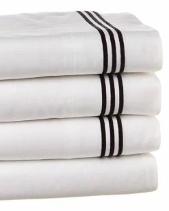 Budget 🛒 Westport 300TC Three Line Merrow Embroidered Sheet Set Home Sheets ✨