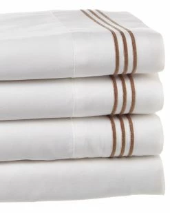 Promo 🥰 Westport 300TC Three Line Merrow Embroidered Sheet Set Home Sheets 😍