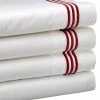 Best reviews of ⌛ Westport 300TC Three Line Merrow Embroidered Sheet Set Home Sheets ✨