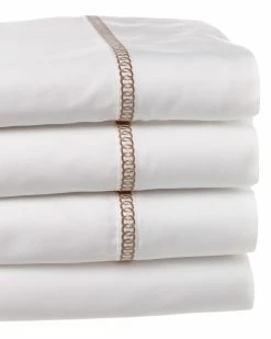 Outlet ❤️ Westport 300TC Circle Link Embroidered Sheet Set Home Sheets 🎁
